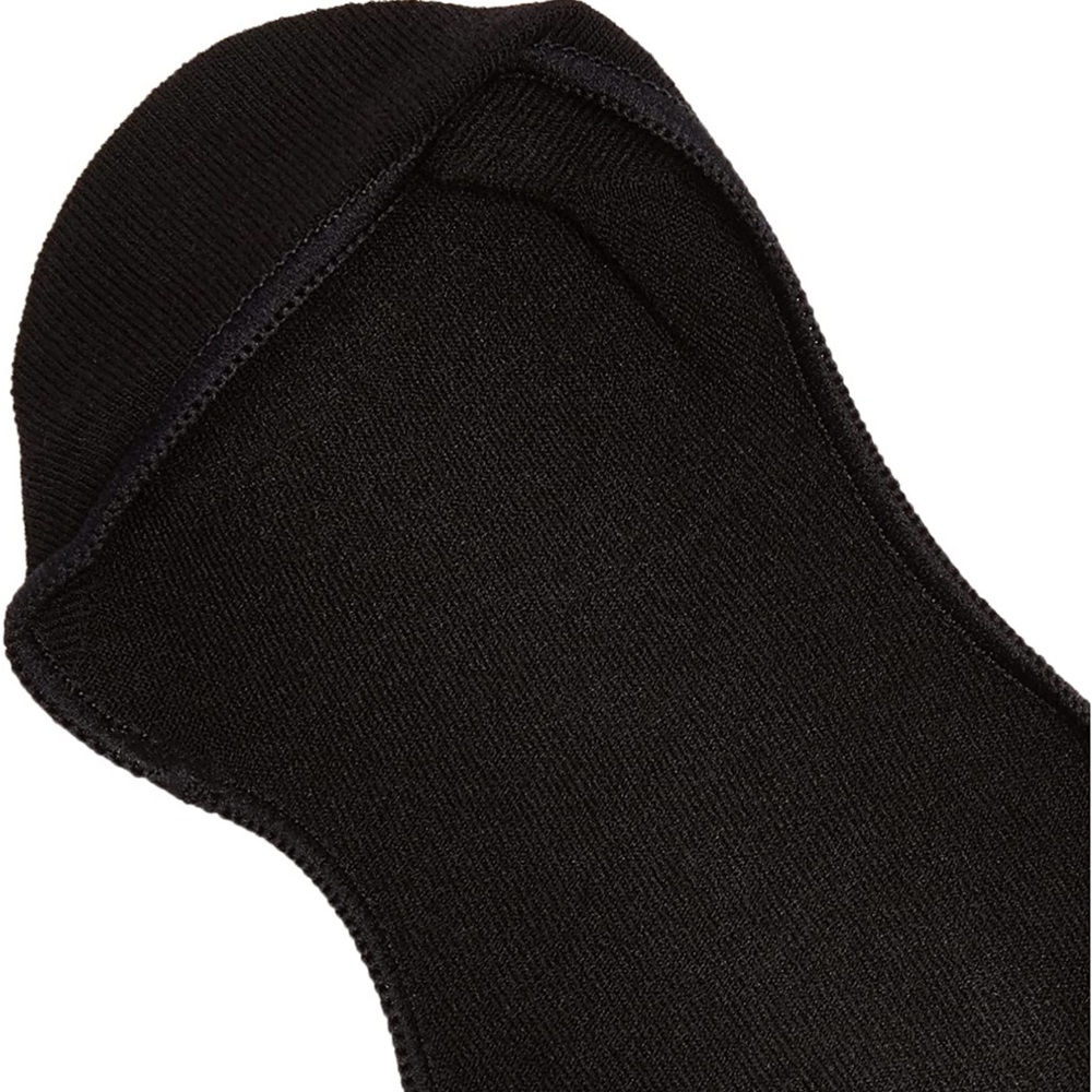 HUE Women’s Black Hidden Cotton Liners, 2 Pair Pack, Size Medium/Large, 7/10 - Picture 2 of 7